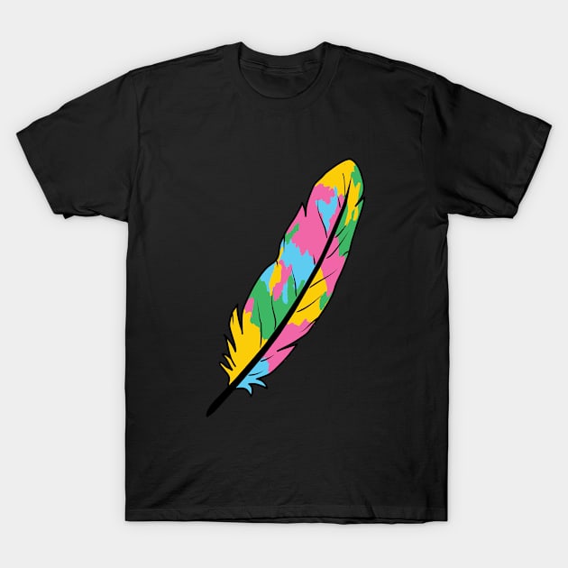 colorful feather T-Shirt by RipaDesign